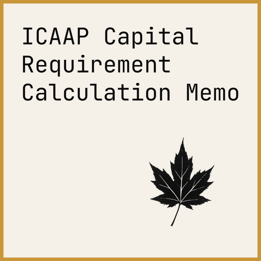 ICAAP Capital Requirement Calculation Memo