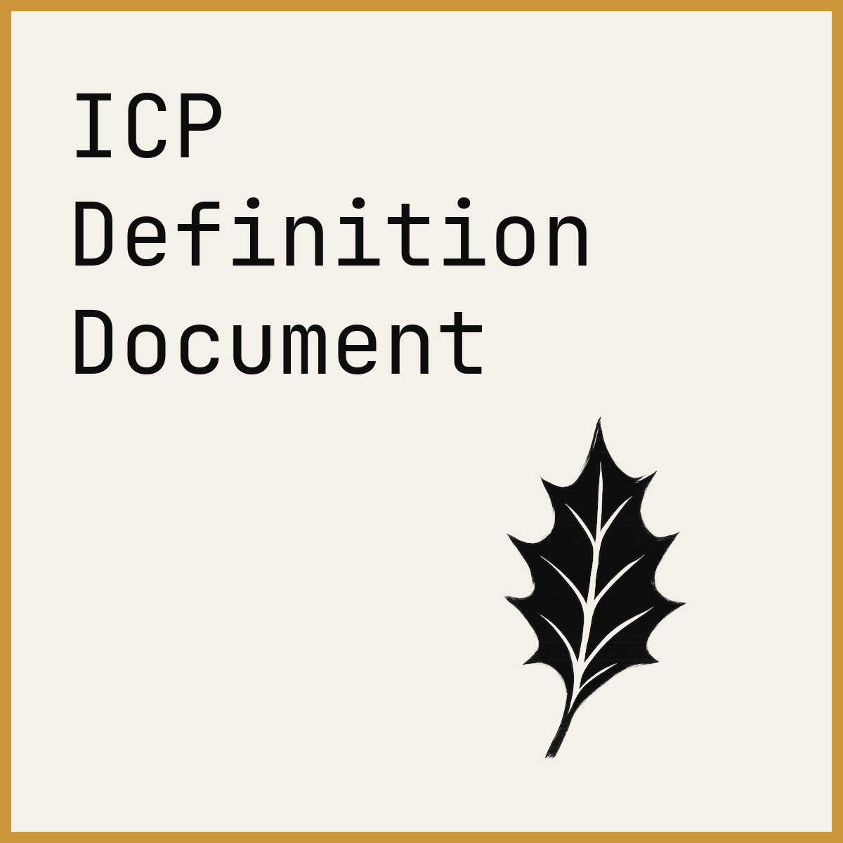 ICP Definition Document