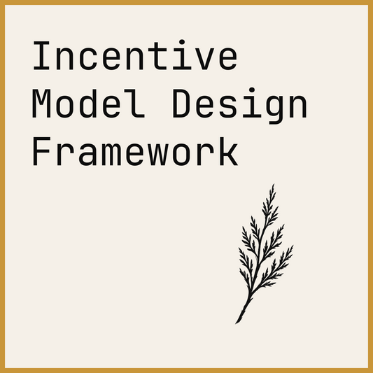 Incentive Model Design Framework