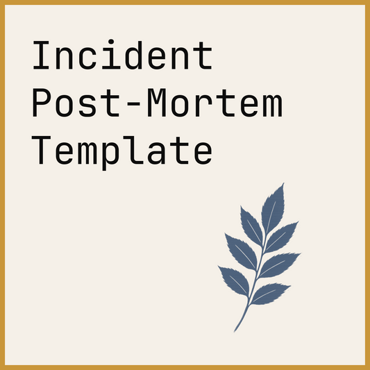 Incident Post-Mortem Template