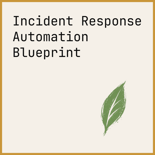 Incident Response Automation Blueprint
