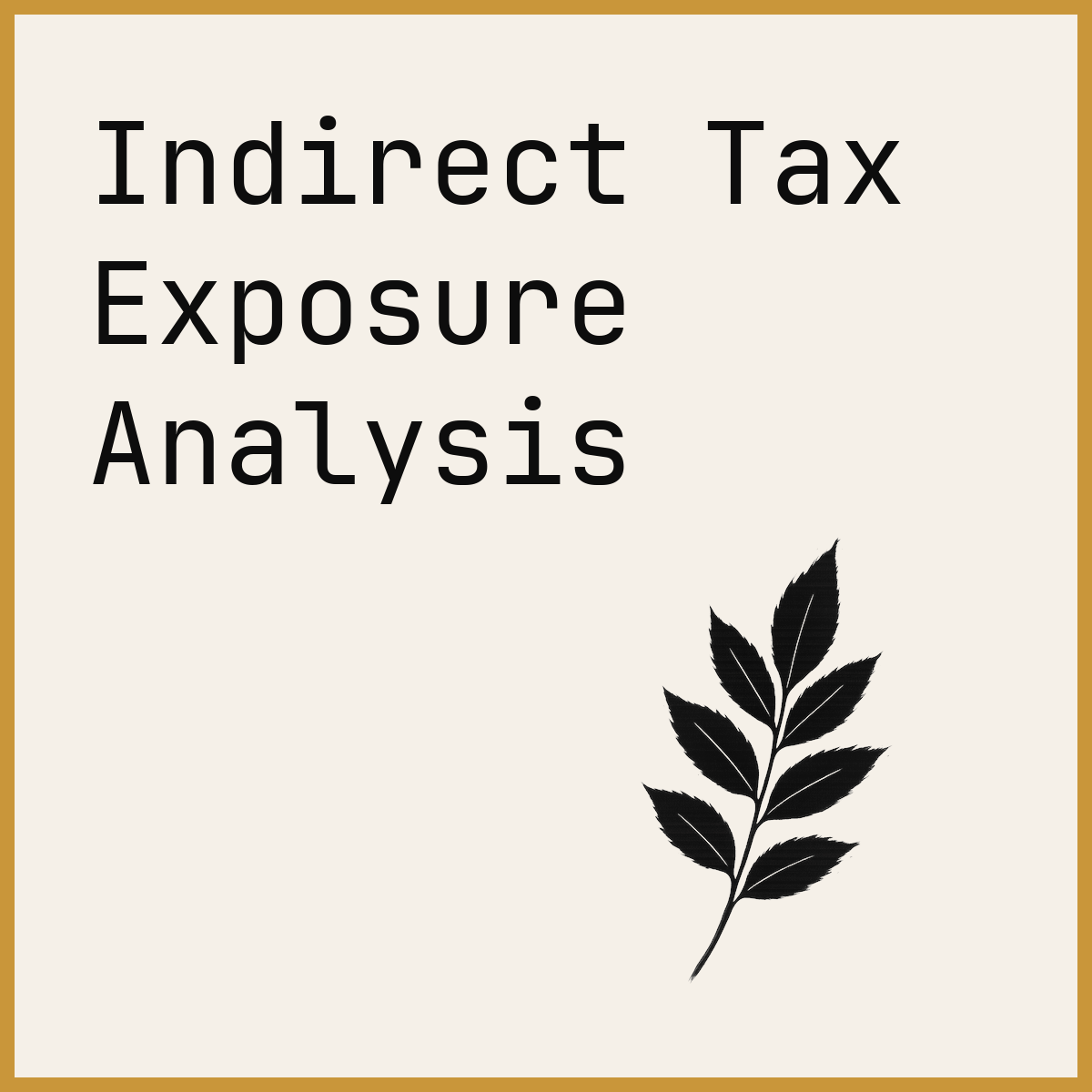 Indirect Tax Exposure Analysis