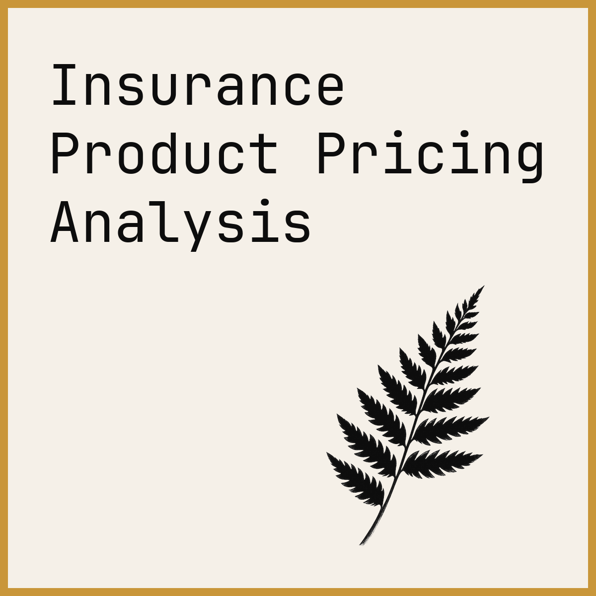 Insurance Product Pricing Analysis