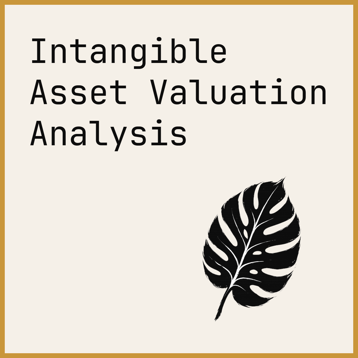 Intangible Asset Valuation Analysis