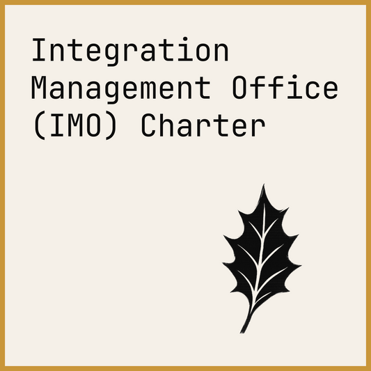 Integration Management Office (IMO) Charter