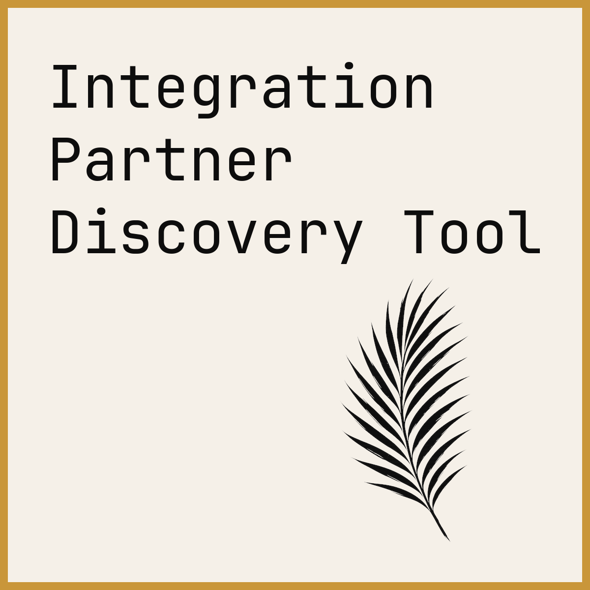 Integration Partner Discovery Tool