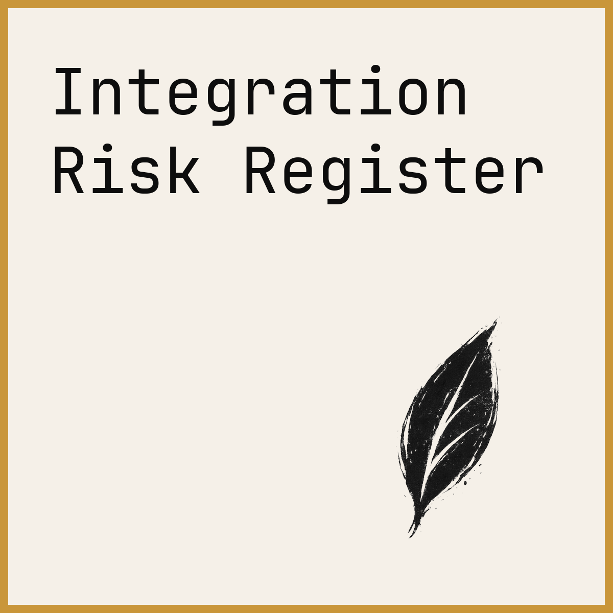 Integration Risk Register