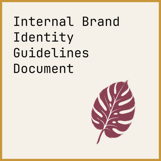 Internal Brand Identity Guidelines Document