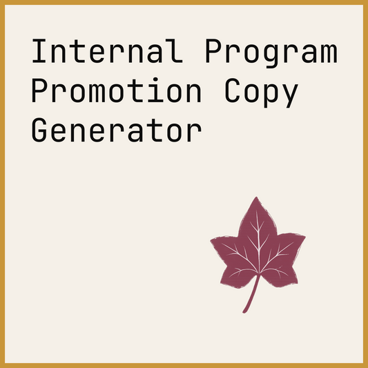 Internal Program Promotion Copy Generator