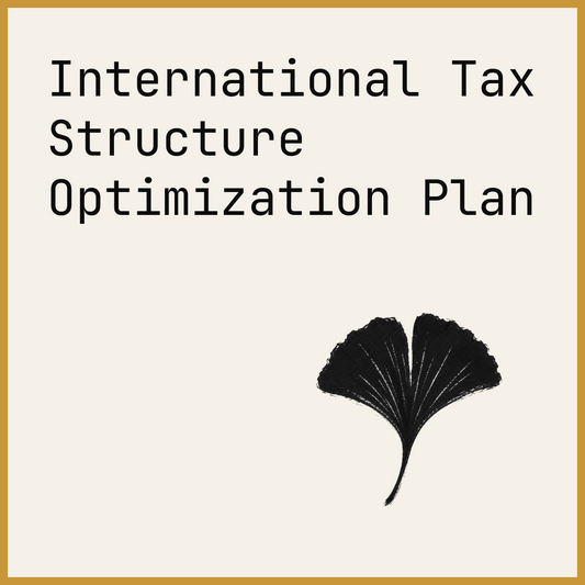 International Tax Structure Optimization Plan