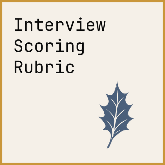 Interview Scoring Rubric