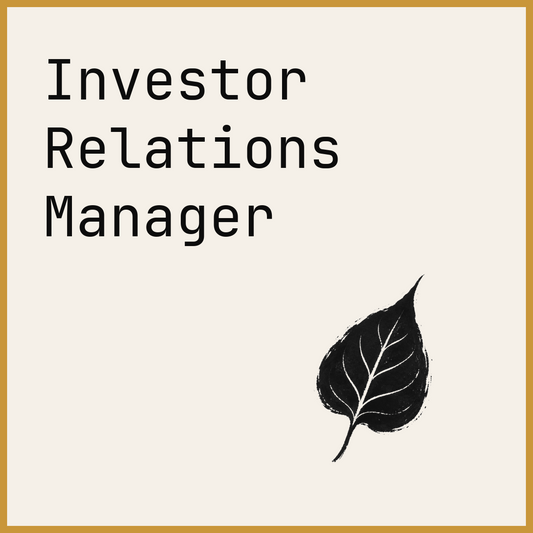 Investor Relations Manager