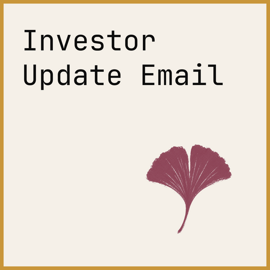 Investor Update Email
