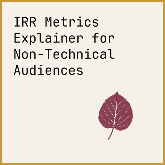 IRR Metrics Explainer for Non-Technical Audiences