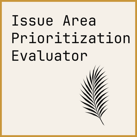 Issue Area Prioritization Evaluator