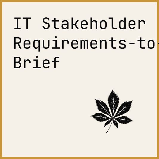 IT Stakeholder Requirements-to-Technical-Solution Brief