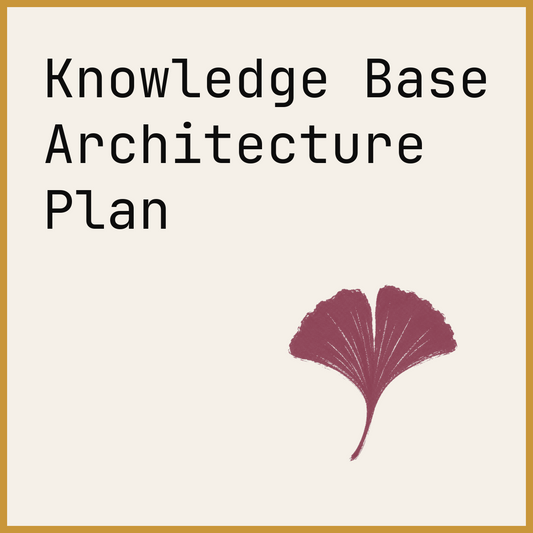 Knowledge Base Architecture Plan