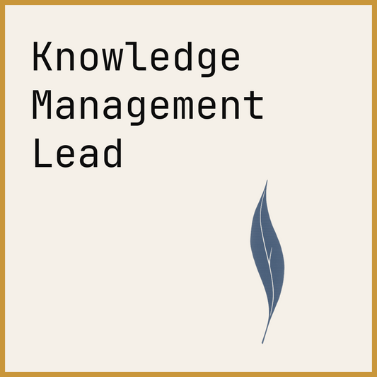 Knowledge Management Lead