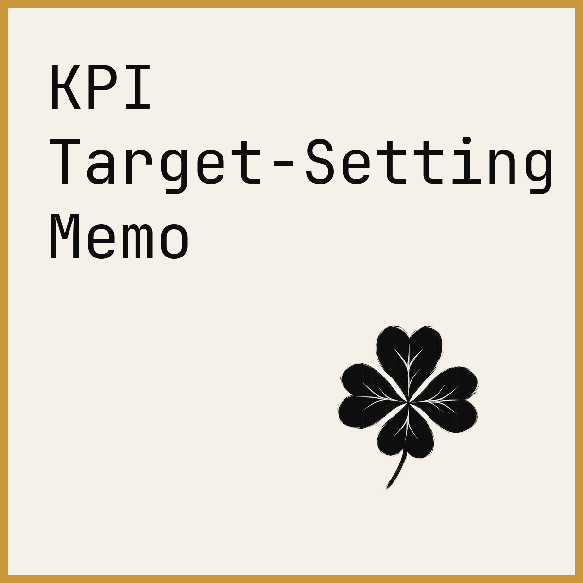 KPI Target-Setting Memo