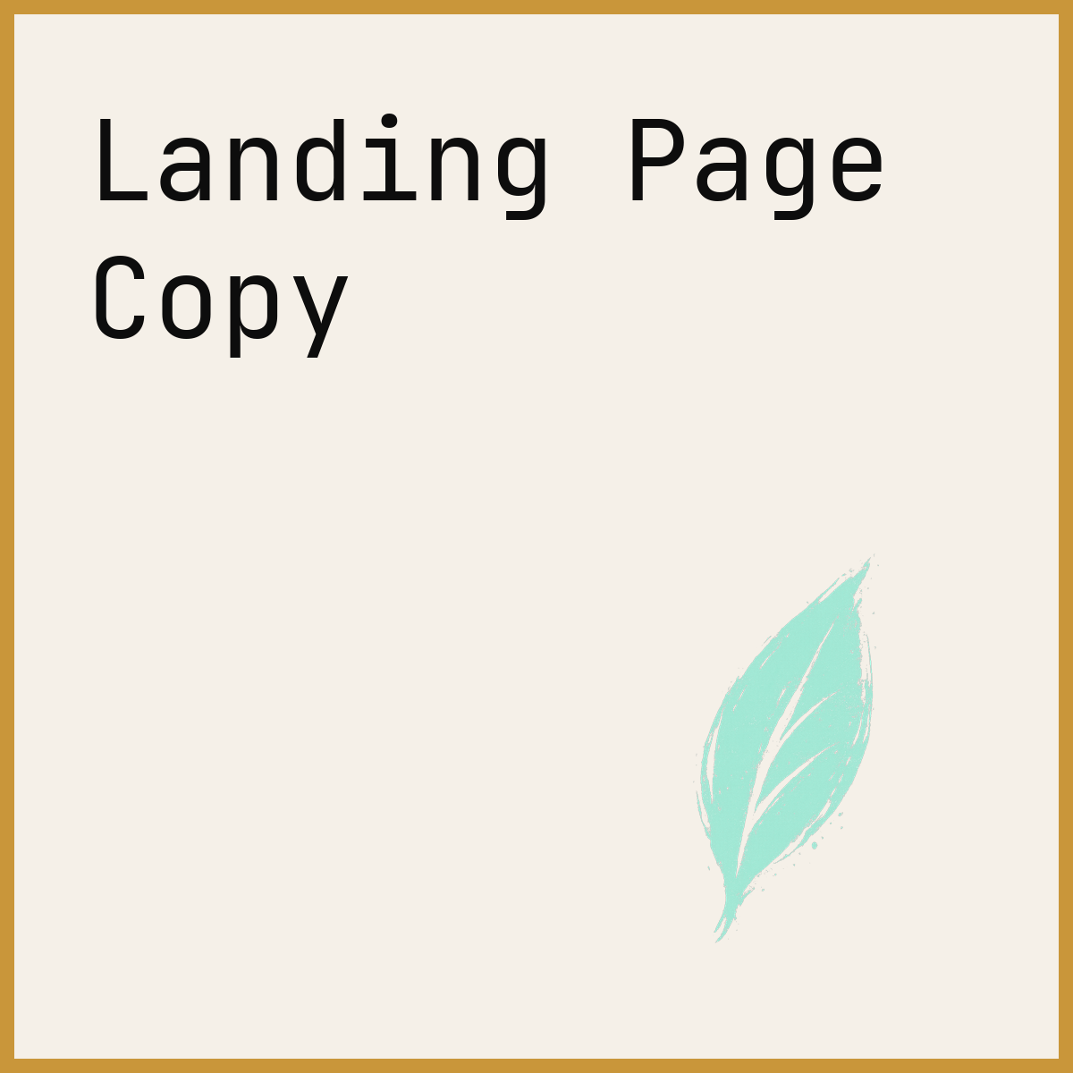 Landing Page Copy