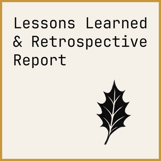 Lessons Learned & Retrospective Report