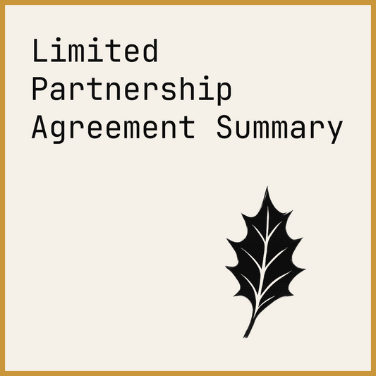 Limited Partnership Agreement Summary