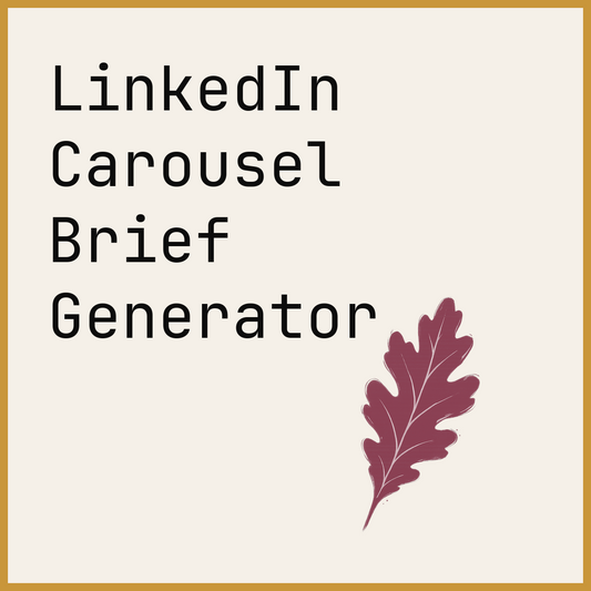 LinkedIn Carousel Brief Generator