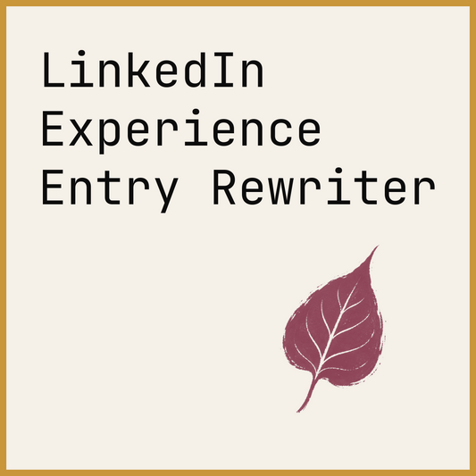 LinkedIn Experience Entry Rewriter