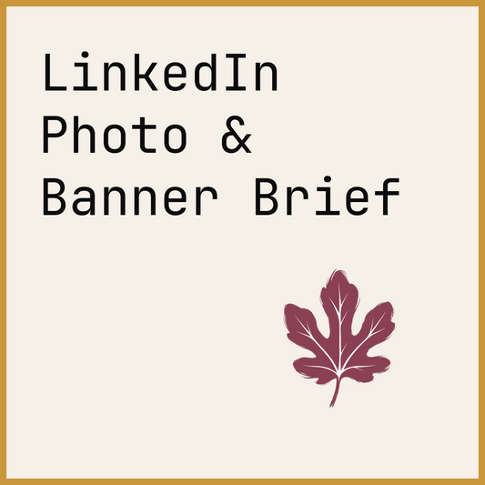 LinkedIn Photo & Banner Brief