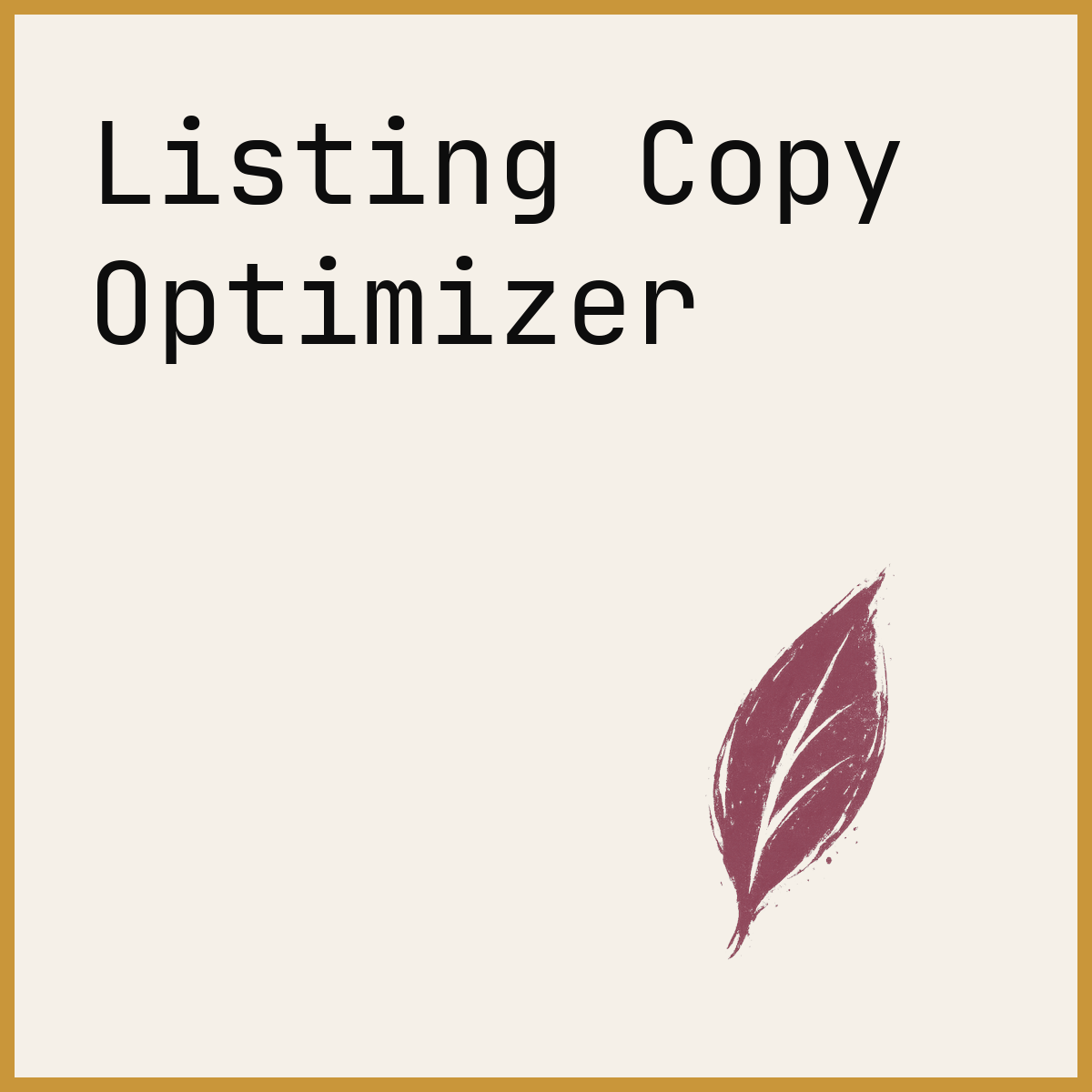 Listing Copy Optimizer