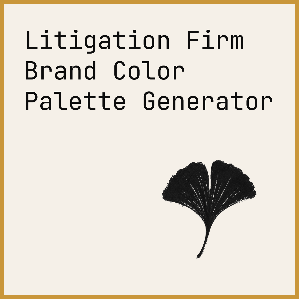 Litigation Firm Brand Color Palette Generator