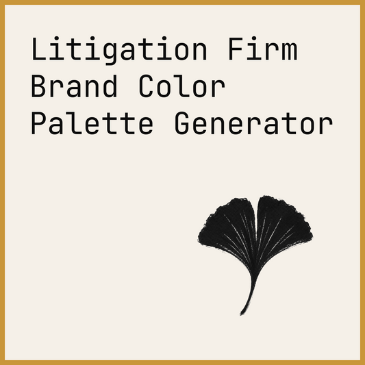Litigation Firm Brand Color Palette Generator