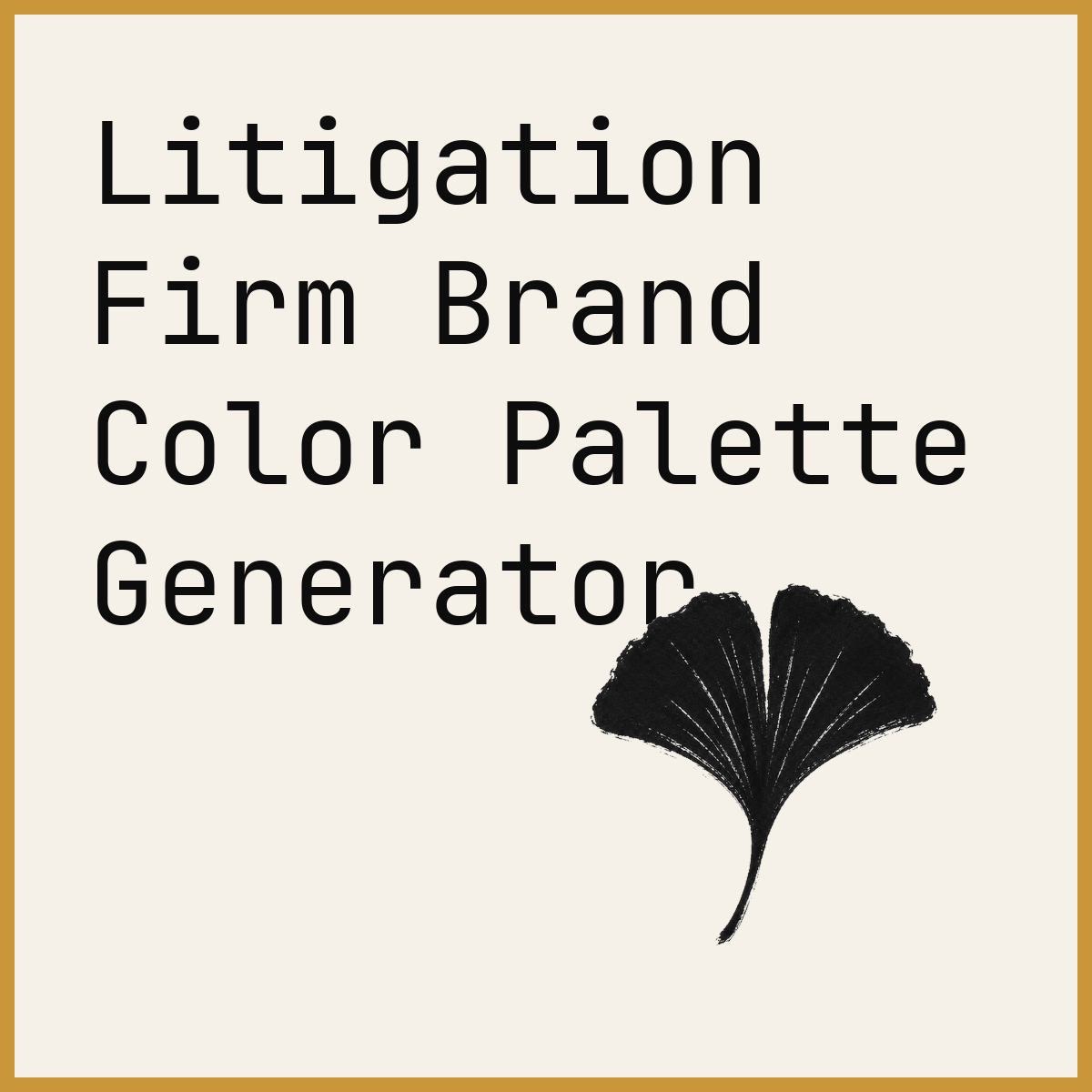 Litigation Firm Brand Color Palette Generator