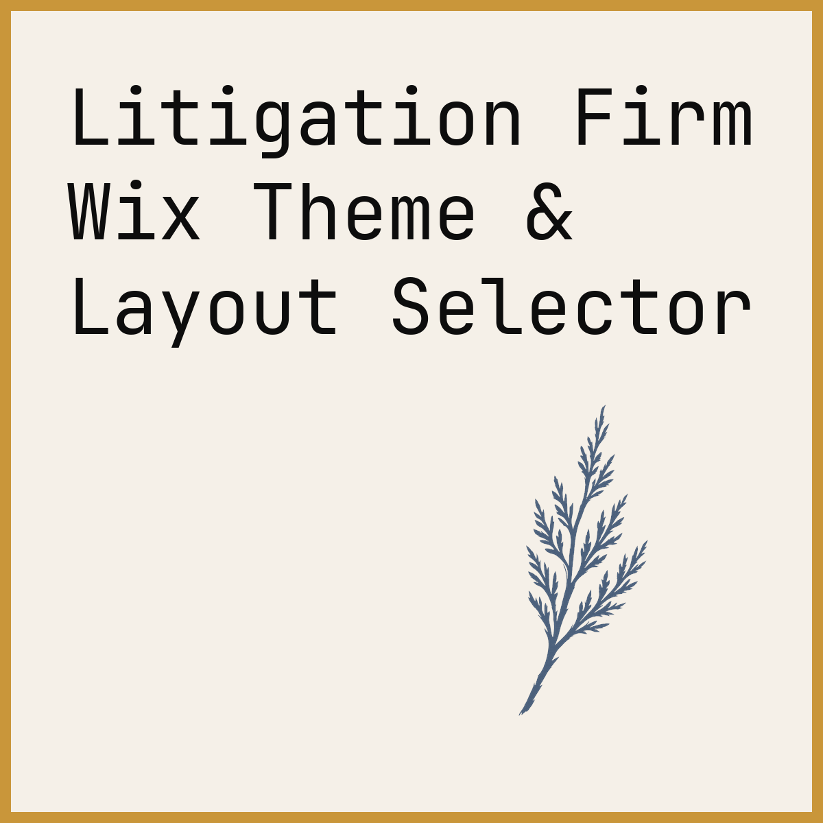 Litigation Firm Wix Theme & Layout Selector
