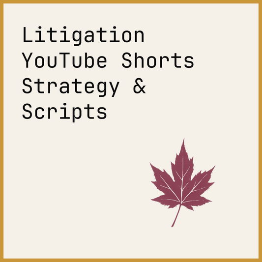 Litigation YouTube Shorts Strategy & Scripts
