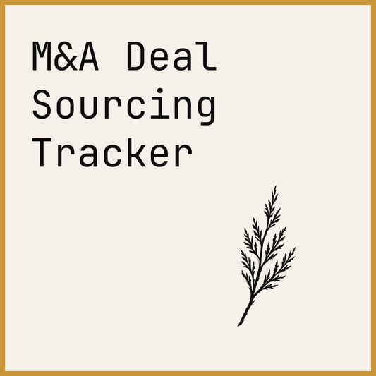 M&A Deal Sourcing Tracker
