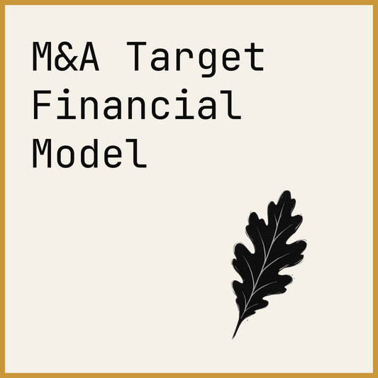 M&A Target Financial Model