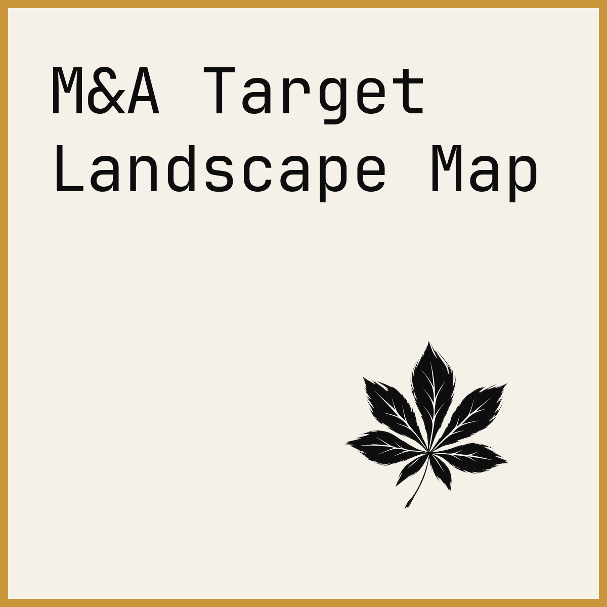 M&A Target Landscape Map