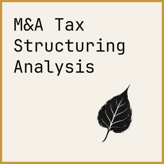 M&A Tax Structuring Analysis
