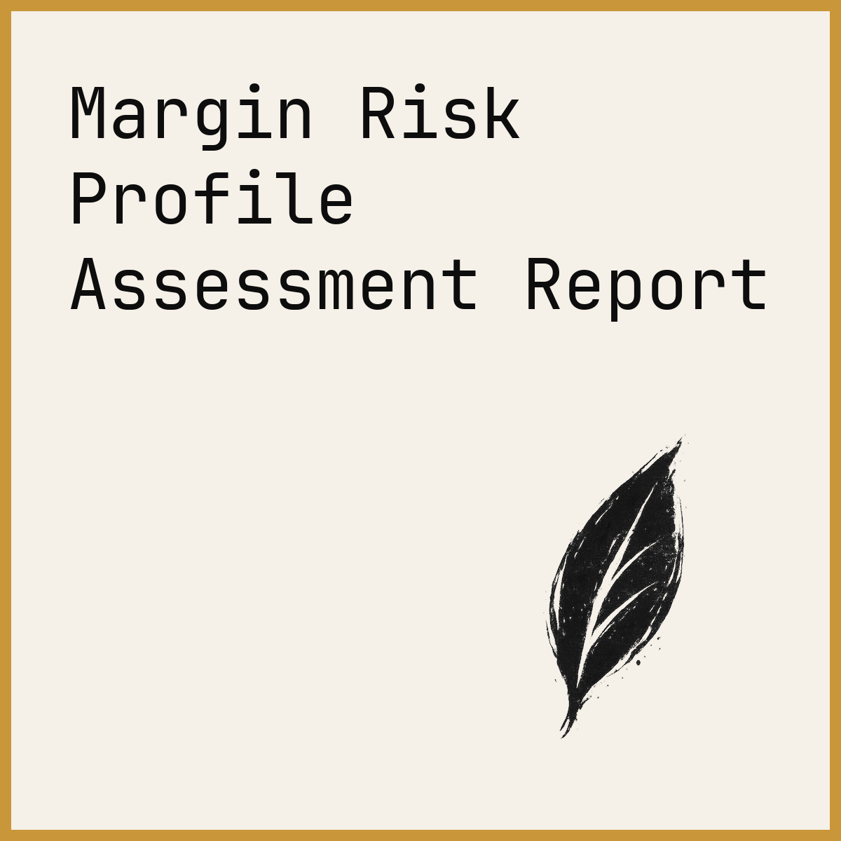 Margin Risk Profile Assessment Report