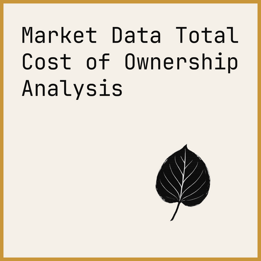 Market Data Total Cost of Ownership Analysis