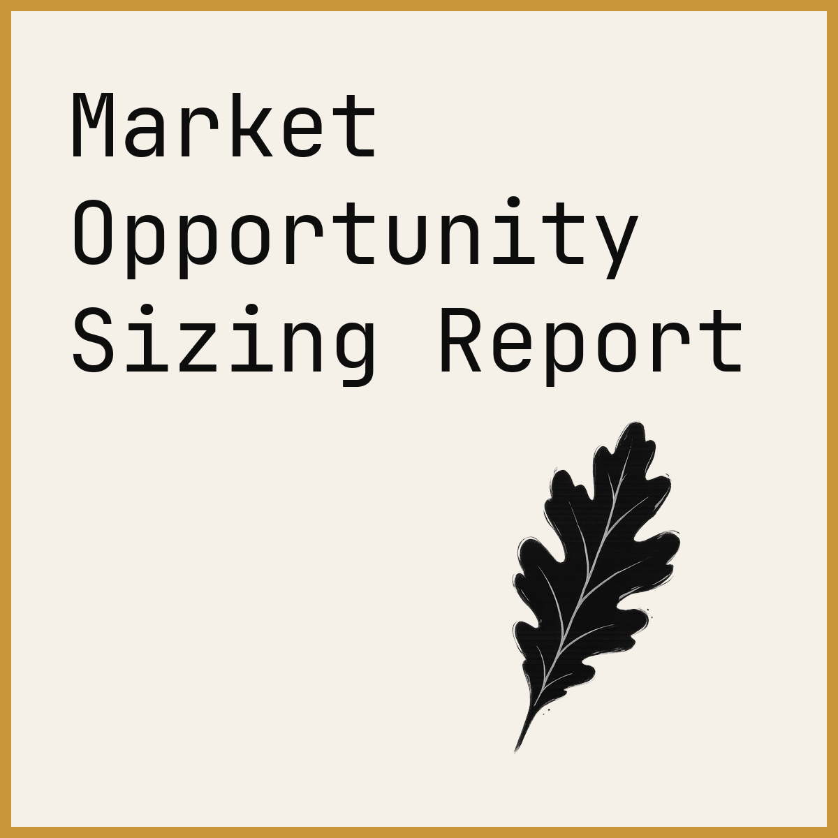 Market Opportunity Sizing Report