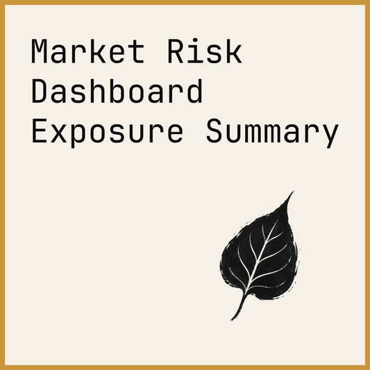 Market Risk Dashboard Exposure Summary