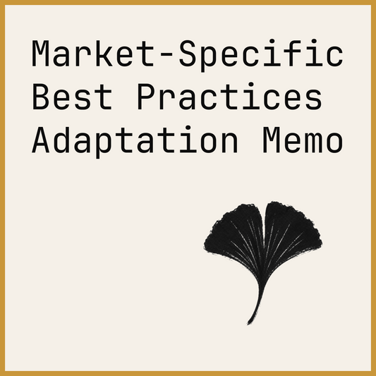 Market-Specific Best Practices Adaptation Memo