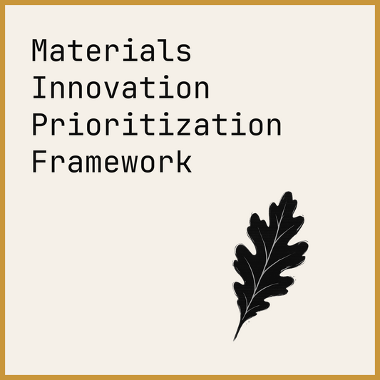 Materials Innovation Prioritization Framework
