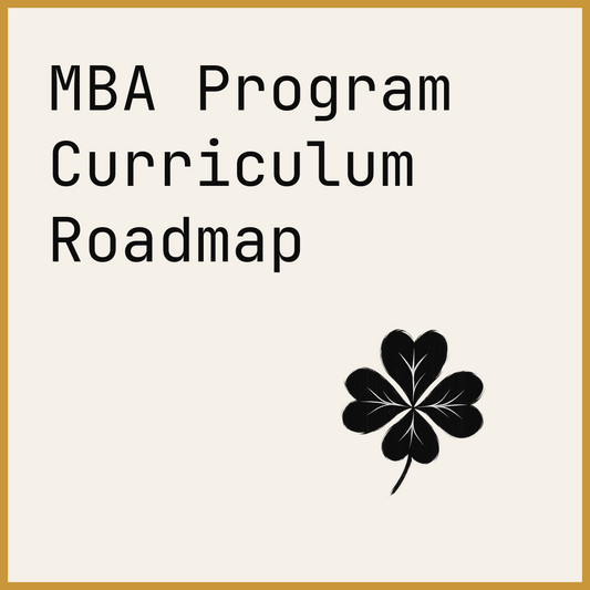 MBA Program Curriculum Roadmap