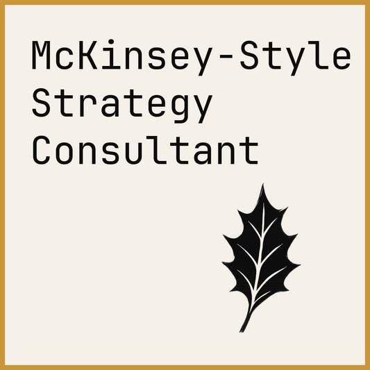 McKinsey-Style Strategy Consultant