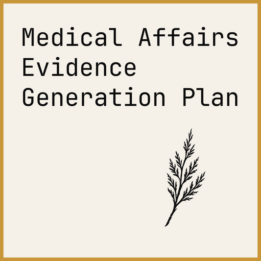 Medical Affairs Evidence Generation Plan