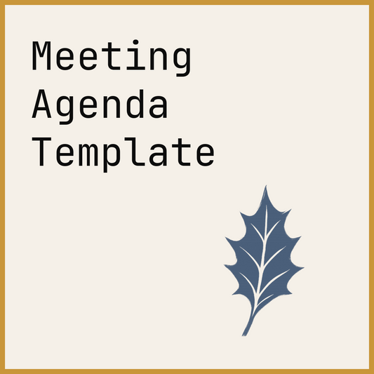 Meeting Agenda Template