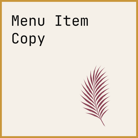 Menu Item Copy